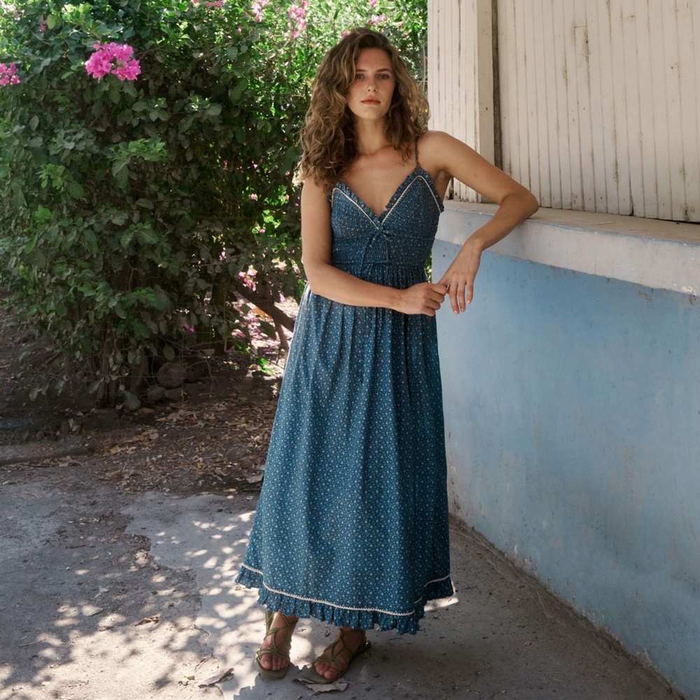 NWT Christy Dawn Natasha Dress in Essence Blue